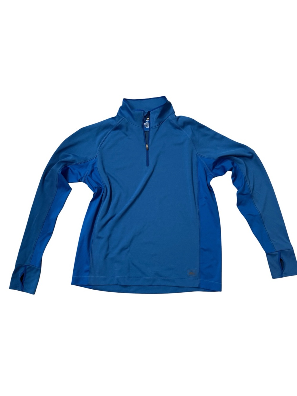 REI Co-op Blue Quarter Zip Pullover L Performance Hiking Trail Gorpcore Men - Picture 10 of 14